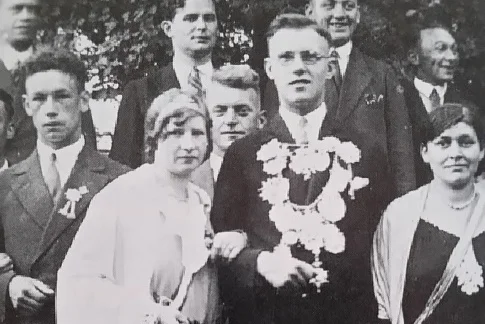 Königspaar 1931: Bernhard Kipp und Bernhardine Pöpping