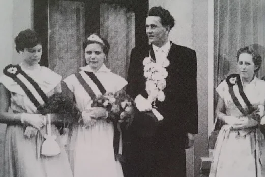 Königspaar 1955: Fritz Rosin und Fränzi Ritter