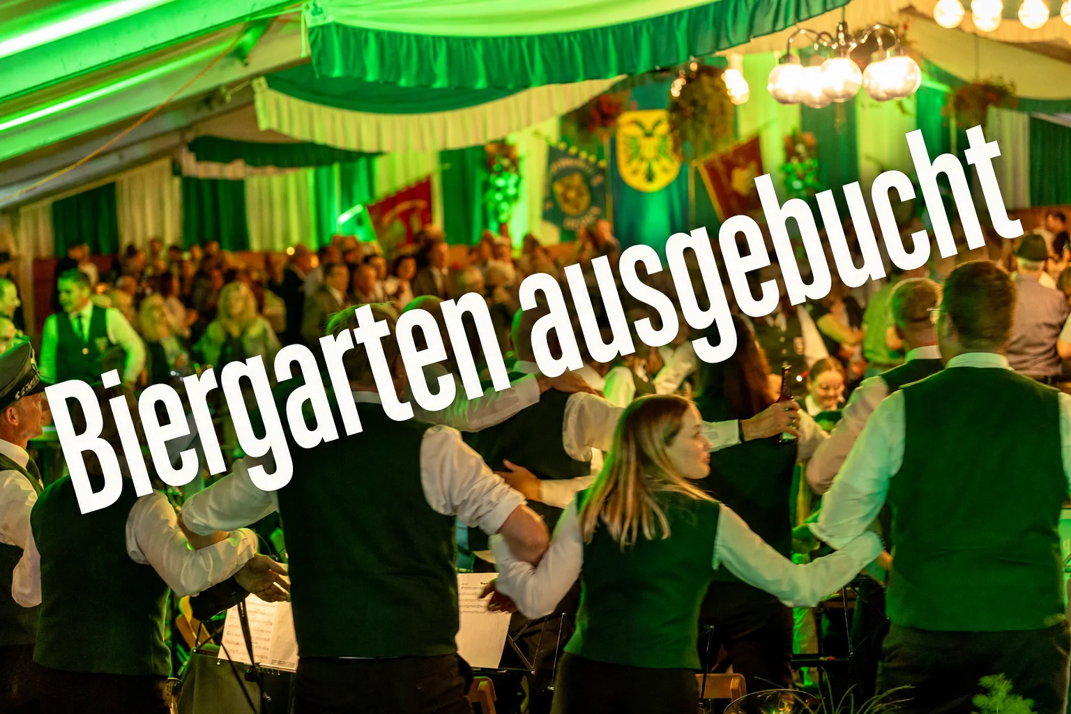 Zeichnung des Biergarten-Festzelts