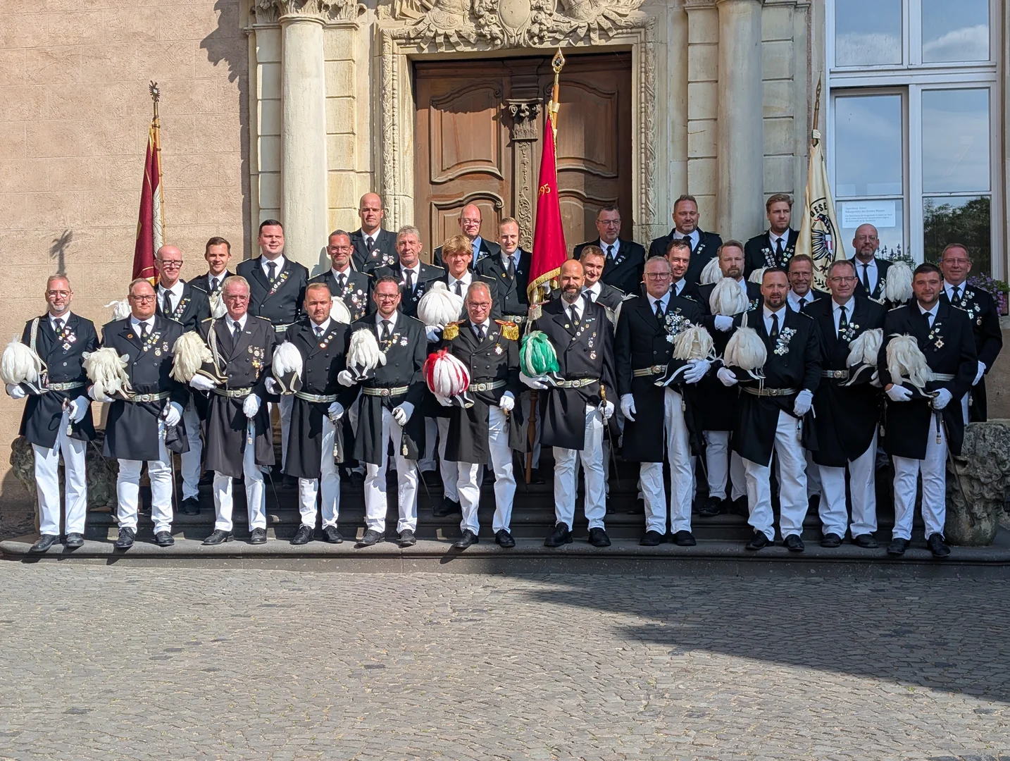 Das Offizierscorps des Bürgerschützenvereins Gemen