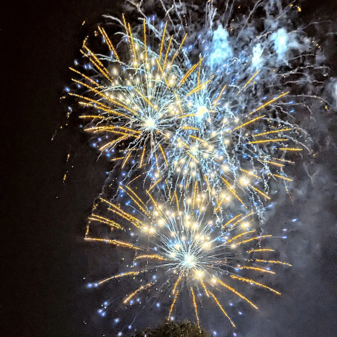 Höhenfeuerwerk über der Gemener Kirmes