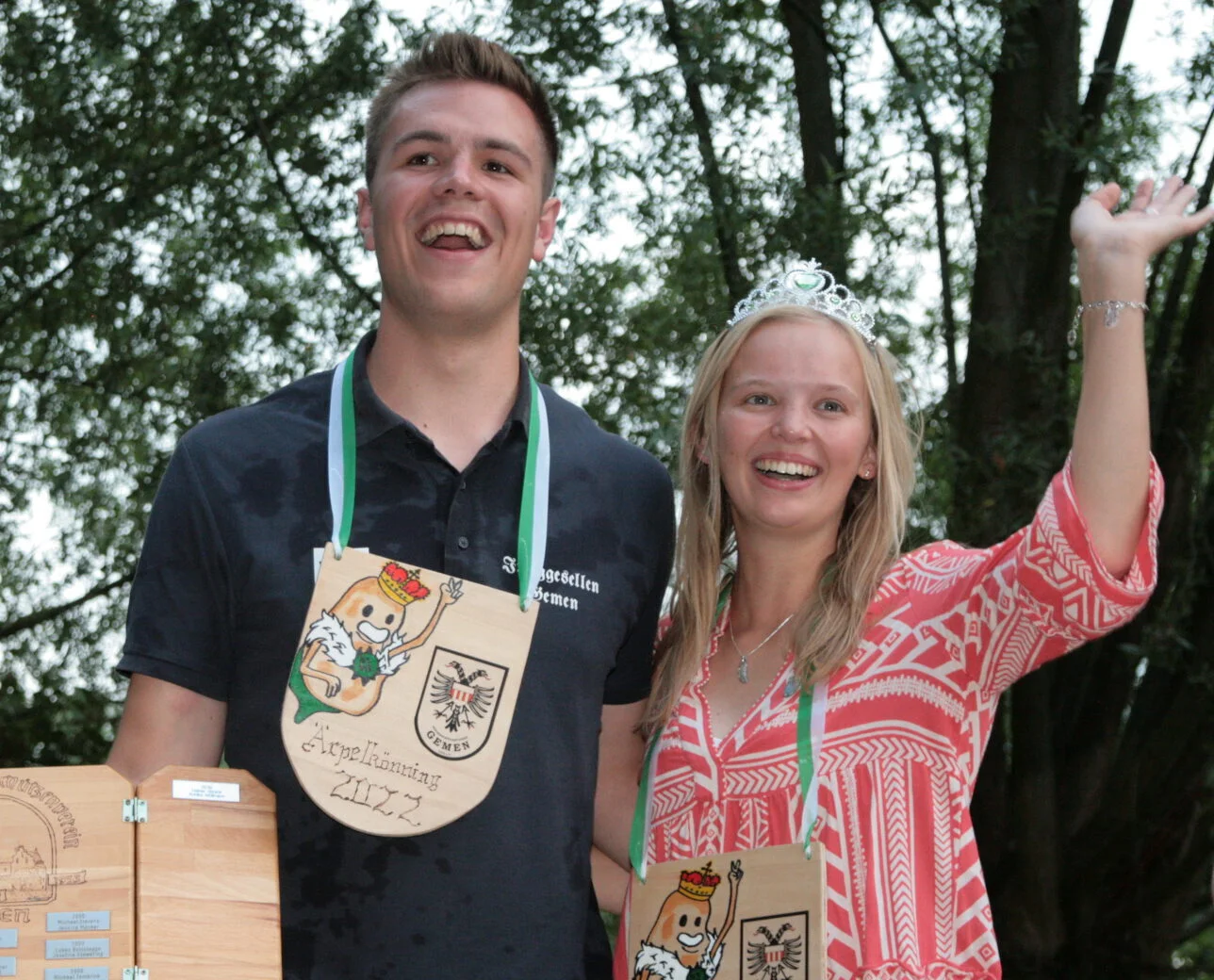 Ärpelkönningspaar 2022: Frederik Wedding & Theresa Weddeling